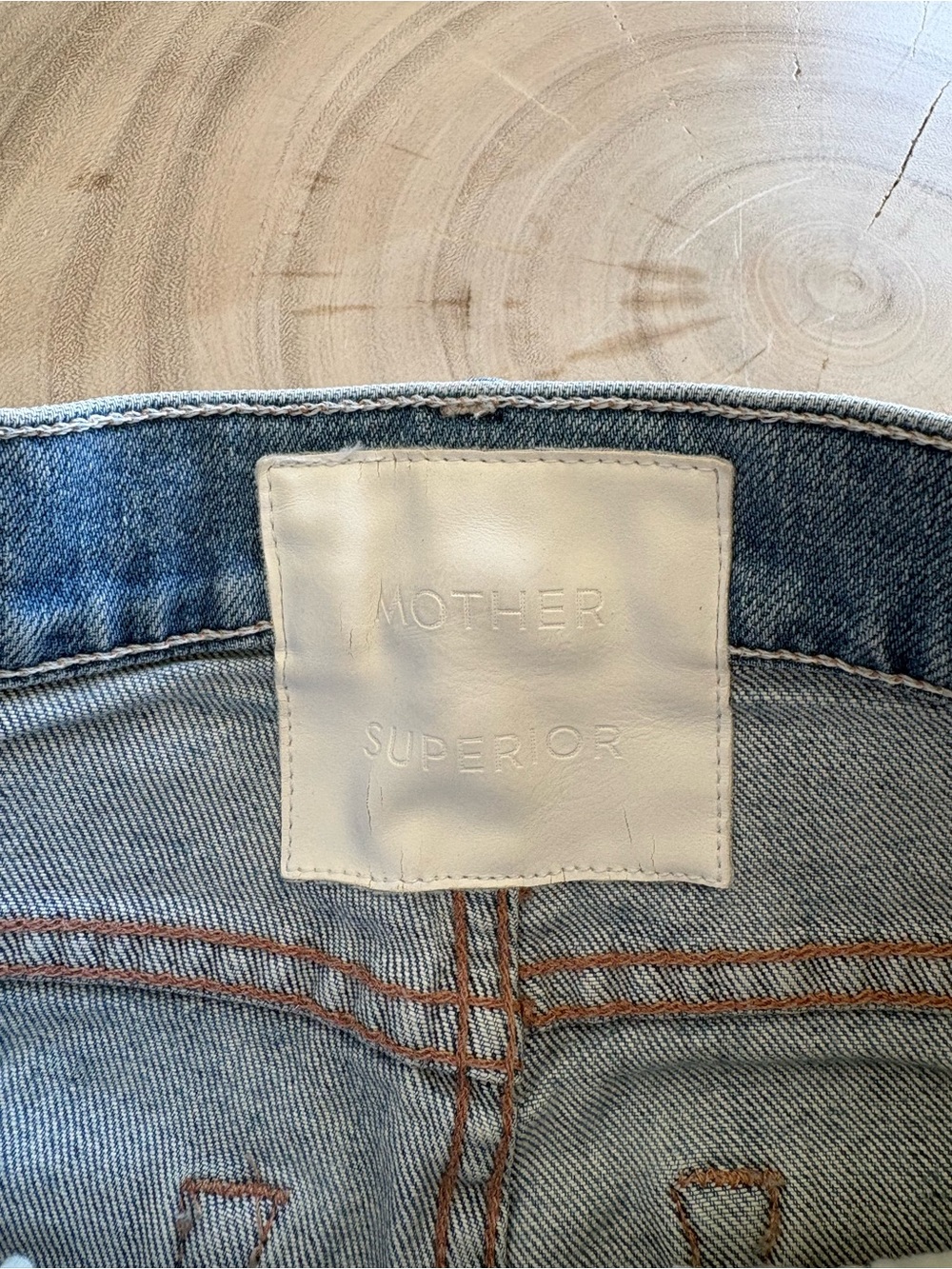 MOTHER “High Waisted Rascal Zip Step Fray” Size 24 - Picture 9 of 10